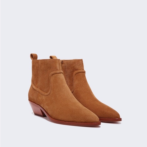 Veronica Beard Kinsley Suede Pointed Toe Booties